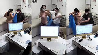 Horny Wife Clinic Naked – in Front of Doctor Sex Video