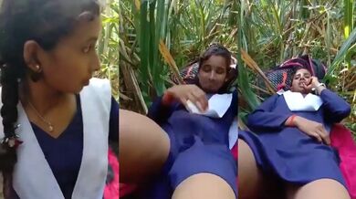UP Teen School Girl Fucking In Corn Farm – village sex