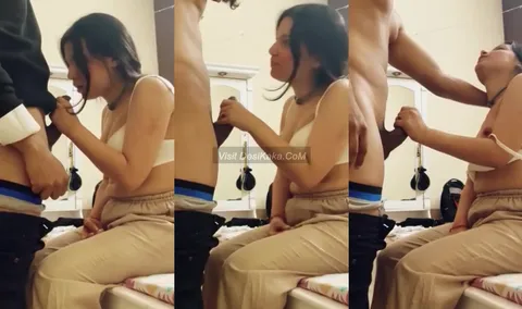 Telangana GF Sucking Boyfriend Solid Dick in Oyo